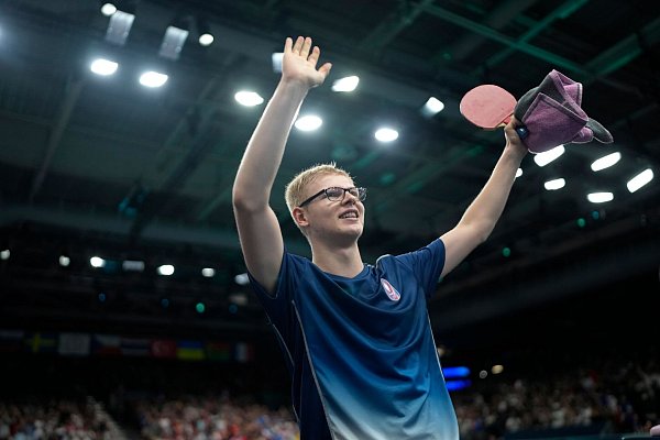 Erst 18 Jahre alt: Tischtennis-Star Felix Lebrun. - © Petros Giannakouris/AP