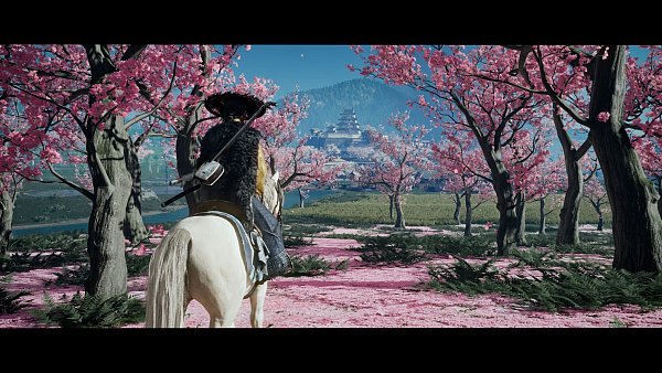 Dürfen in Japan nicht fehlen: Kirschbäume, am besten in voller Blütenpracht. - © Sony Interactive Entertainment/dpa-tmn