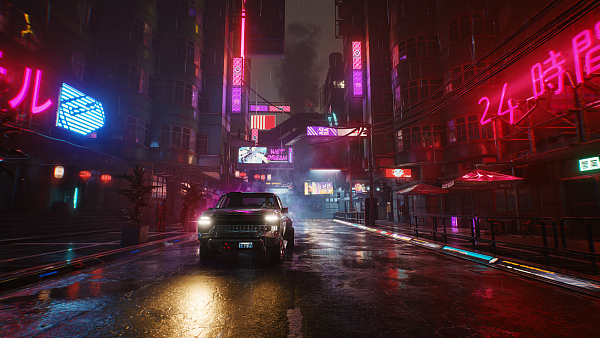Night City kann wunderschön sein, ein Cyberpunk-Traum in Neonfarben - den leider aktuell nicht jeder zu sehen bekommt. - © CD Projekt Red