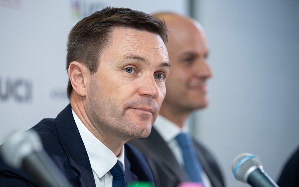 Der Franzose David Lappartient will bei der IOC-Wahl den Rückenwind von Olympia in Paris nutzen. - © Sebastian Gollnow/dpa