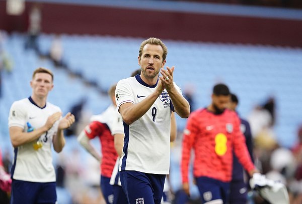 Bayern-Stürmer Harry Kane blieb beim 2:0 gegen Fußball-Zwerg Andorra ohne Treffer. - © Nick Potts/PA Wire/dpa