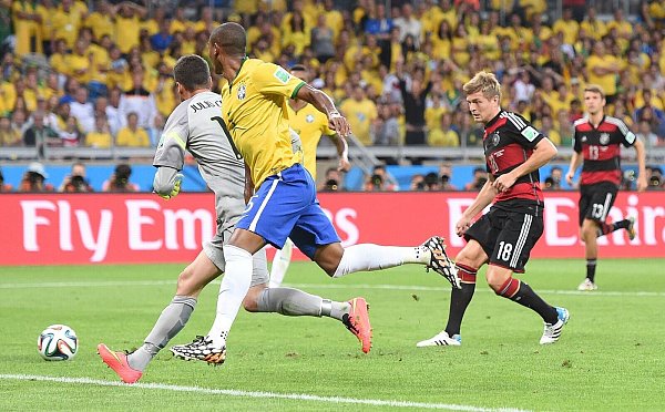 Toni Kroos traf beim 7:1 im WM-Halbfinale gegen Brasilien doppelt. - © picture alliance / dpa