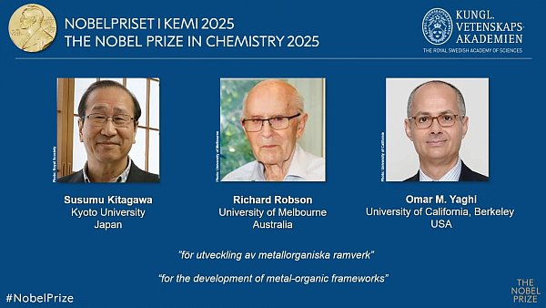 Die drei Nobelpreisträger im Überblick. - © www.NobelPrize.org/AP/dpa