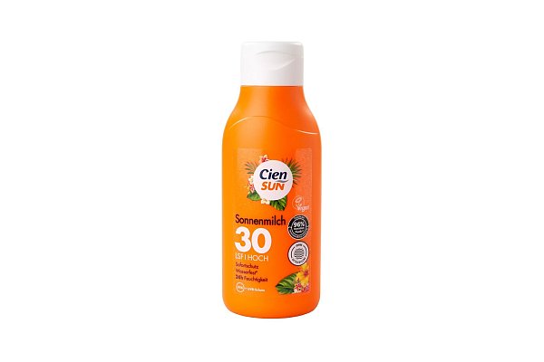 Die «Cien Sun Sonnenmilch» von Lidl gehört zu den günstigen Sonnenschutzmitteln, die von den Warentestern für gut befunden wurden (Note 1,5). - © Stiftung Warentest/dpa-tmn