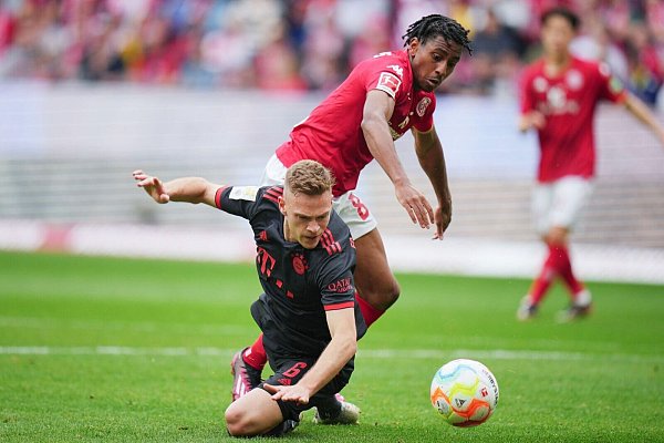 Mit DFB-Kapitän Kimmich hatte es Barreiro schon in Mainz zu tun. (Archivbild) - © Thomas Frey/dpa