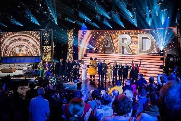 Mit einer Jubiläumsshow feierte die ARD ihren 75. Geburtstag. (Archivbild) - © Christoph Soeder/dpa