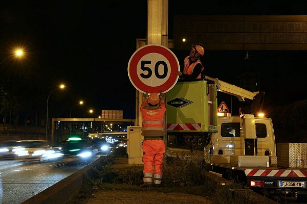 In Paris gilt nun häufiger Tempo 50. - © Thomas Samson/AFP/dpa