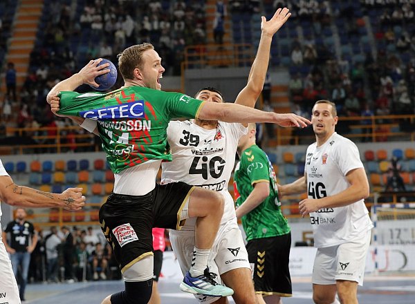Omar Ingi Magnusson war mit sieben Treffern bester Magdeburger Torschütze im Finale. - © Khaled Elfiqi/dpa