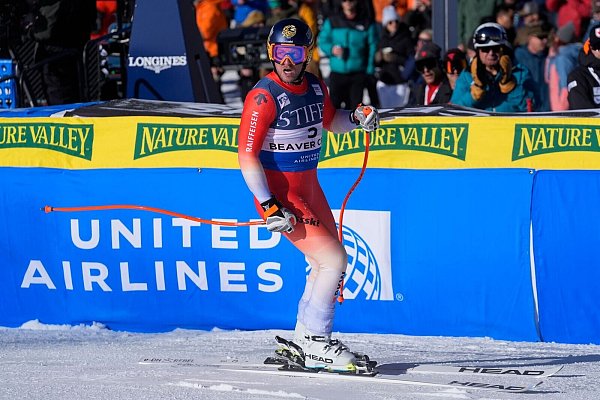 Justin Murisier fuhr mit Startnummer drei früh über die anspruchsvolle Piste und entschied das Rennen für sich. - © Robert F. Bukaty/AP
