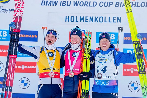 Johannes Thingnes Bö gewinnt den letzten Sprint seiner Karriere. - © Javad Parsa/NTB/dpa