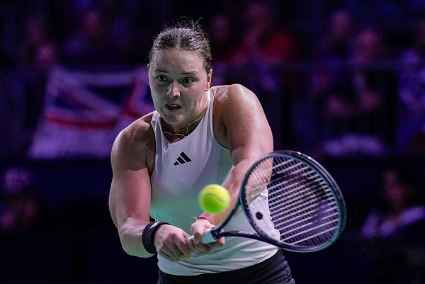 Jule Niemeier ist mit den deutschen Tennis-Damen beim Billie Jean King Cup ausgeschieden. - © Manu Fernandez/AP