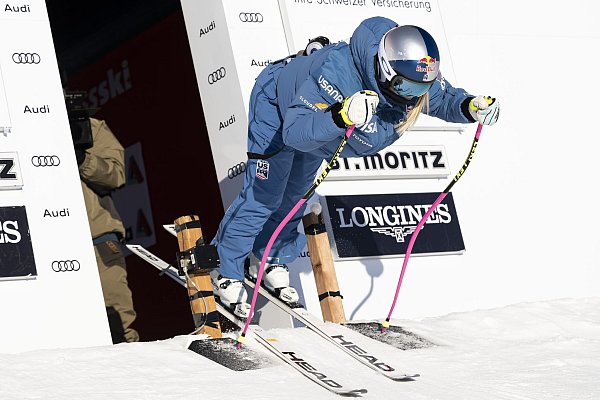 Ist zurück im Alpin-Weltcup: Lindsey Vonn. - © Jean-Christophe Bott/KEYSTONE/dpa