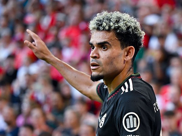 Wartet noch auf sein erstes Bayern-Tor: Luis Diaz. - © Sven Hoppe/dpa