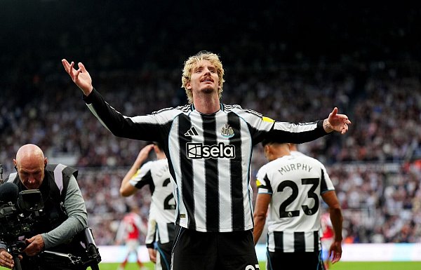 Nick Woltemade traf für Newcastle. - © Owen Humphreys/PA Wire/dpa