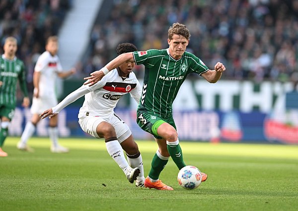 Jens Stage bestritt sein 100. Pflichtspiel für Werder Bremen. - © Carmen Jaspersen/dpa