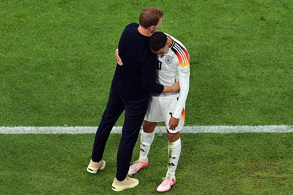 Musiala spielt in den WM-Planungen von Nagelsmann eine zentrale Rolle. - © Peter Kneffel/dpa