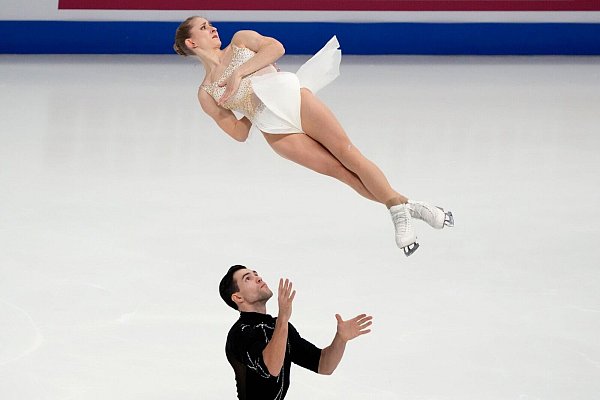 Nikita Wolodin und Minerva Hase waren bei der EM in Tallinn nicht zu schlagen. - © Sergei Grits/AP/dpa