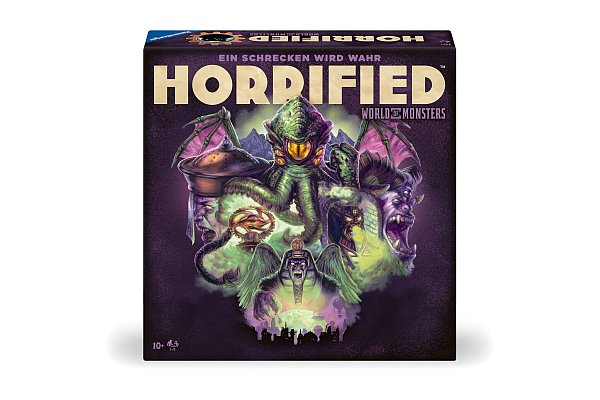 In «Horrified: World of Monsters» sind die Heldencharaktere jeweils mit einer Spezialfähigkeit ausgestattet und versuchen mit Hilfe von Gegenständen die Monster zu stoppen. Über die Anzahl der Bösewichte kann der Schwierigkeitsgrad gesteuert werden. - © Revensburger/dpa-tmn
