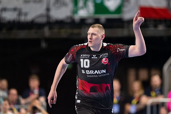Die MT Melsungen, hier Rückraumspieler Dainis Kristopans, steht erstmals in einem internationalen Final Four. - © Marius Becker/dpa