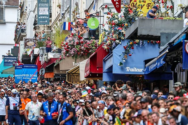 Bei Olympia herrschte beim Radrennen in Montmartre Ausnahmezustand. - © Jan Woitas/dpa