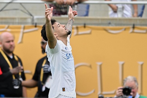Der Brasilianer Marcos Leonardo, der als 21-Jähriger zu Al-Hilal gewechselt war, machte bereits bei der Club-WM auf sich aufmerksam. - © Phelan M. Ebenhack/FR121174 AP/AP/dpa