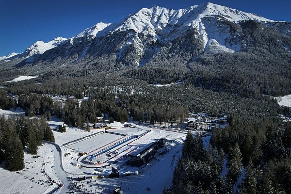 In Lenzerheide findet erstmals eine Biathlon-WM statt. - © Gian Ehrenzeller/KEYSTONE/dpa