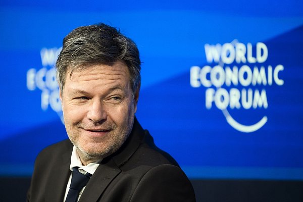 Robert Habeck traf Selenskyj. - © Gian Ehrenzeller/KEYSTONE/dpa