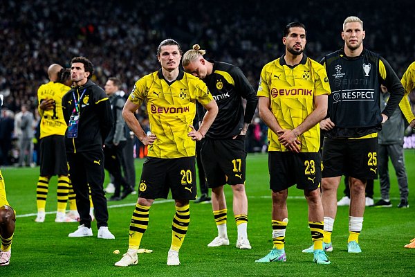 Enttäuschung nach dem verlorenen Champions-League-Finale beim BVB - © Tom Weller/dpa
