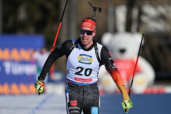 Zufrieden nach seinem ersten WM-Einsatz: Johannes Kühn. - © Martin Schutt/dpa