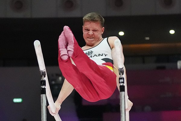 Für Gabriel Eichhorn reichte es nicht fürs Finale. - © Dita Alangkara/AP/dpa