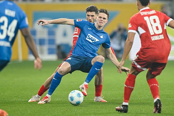 Marius Bülter und Hoffenheim: ganz schwerer Stand gegen den VfB - © Uwe Anspach/dpa