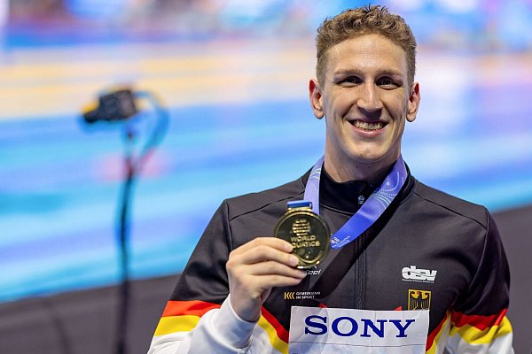 Lukas Märtens kann in Singapur etwas schaffen, was zuletzt Paul Biedermann gelang. - © Jo Kleindl/dpa
