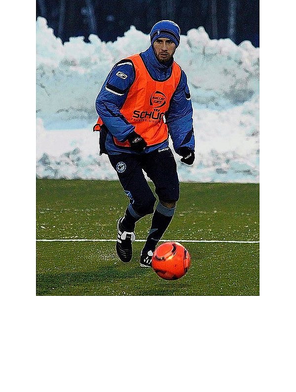 Josip Tadic beim ersten Training auf Bielefelder Boden. - © FOTO: ANDREAS ZOBE