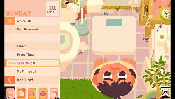 Böse Waage - und dann noch am Sonntag. Keinen Schritt will Jenny am liebsten darauf setzen. - © Hexecutable/dpa-tmn