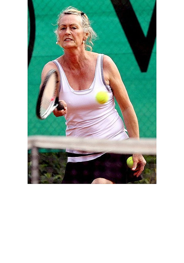 Margret Daube verlor ihr erstes Einzel. - © FOTO: BIEBER