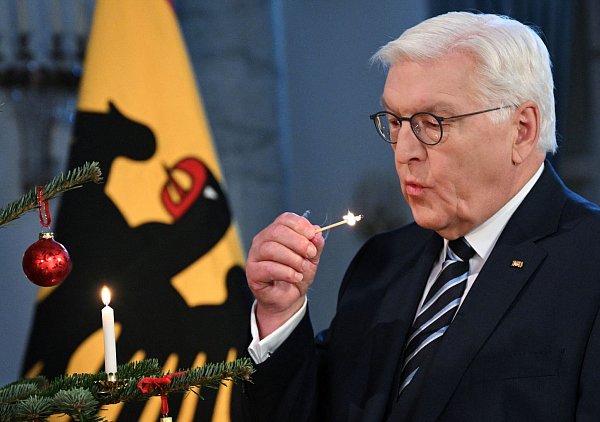 Bundespräsident Steinmeier sprach sein Mitgefühl mit den Angehörigen der Opfer von Magdeburg aus. - © Annegret Hilse/Reuters/Pool/dpa