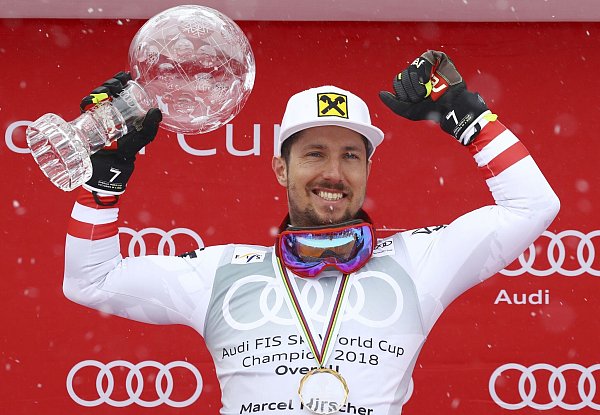 Marcel Hirscher gewann unter anderem schon achtmal den alpinen Gesamtweltcup. - © Marco Trovati/Keystone/dpa