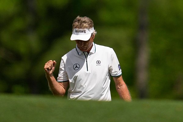 Golf-Routinier Bernhard Langer spielte sein letztes Masters-Turnier. - © Ashley Landis/AP/dpa
