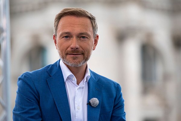 Finanzminister Christian Lindner beim Sommerinterview des ARD-«Berichts aus Berlin». - © Christophe Gateau/dpa