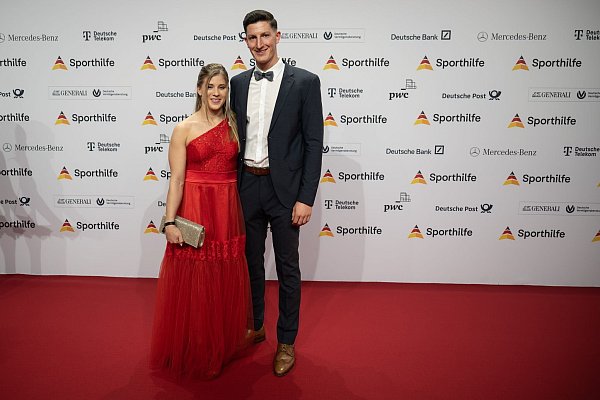 Elisabeth Seitz und Nils Heyden werden Eltern. - © Sebastian Christoph Gollnow/dpa