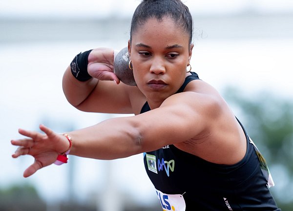 Yemisi Ogunleye zählt nach Olympia-Gold in Paris zu den deutschen WM-Hoffnungen in Tokio. - © Sven Hoppe/dpa