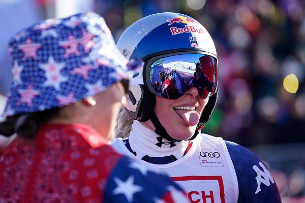 Ansage an die Konkurrenz: Mit Lindsey Vonn ist wieder zu rechnen. - © Giovanni Auletta/AP/dpa