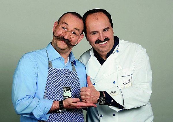 Horst Lichter und Johann Lafer begrüßen viele Prominente. - © FOTO: PR