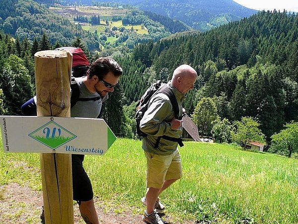 Die Routen durch den Schwarzwald, wie hier am Wiesensteig, sind gut ausgeschildert.
