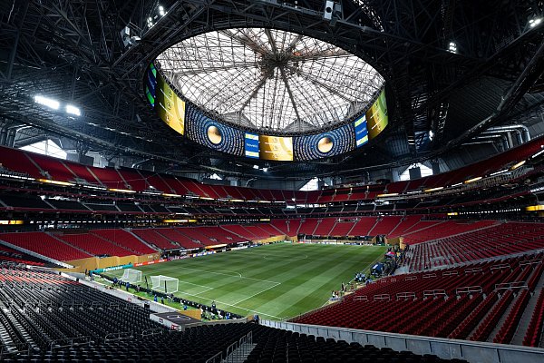 Überdacht und klimatisiert: Das Stadion in Atlanta ist hochmodern. (Archivbild) - © Sven Hoppe/dpa