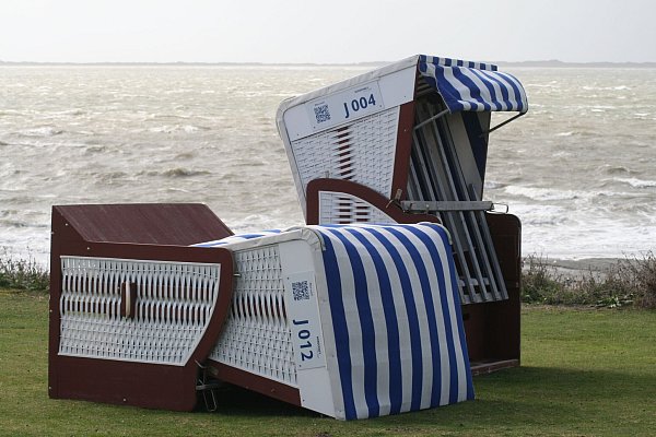 Der erste Herbststurm erreicht Norderney. - © Kai Moorschlatt/dpa