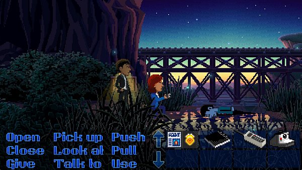 «Thimbleweed Park» ist visuell und inhaltlich eine charmante Reise in die Spielevergangenheit. - © Terrible Toybox/dpa-tmn
