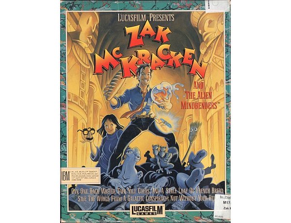«Frustrierter Boulevard-Reporter rettet Menschheit vor mordgierigen Aliens»: «Zak McKracken and the Alien Mindbenders» ist aufgemacht wie ein billiger Science-Fiction-Film der 50er Jahre. - © Computerspielemuseum/dpa-tmn