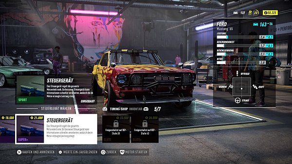 Das Tuning wurde durch ein einfaches Balkendiagramm mit Werten sehr einsteigerfreundlich und simpel umgesetzt. - © EA Games