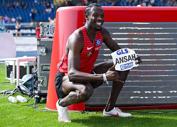 Wurde nach seinem Rekordlauf rassistisch beleidigt: Owen Ansah. - © Sven Hoppe/dpa
